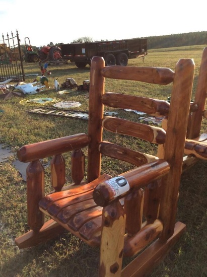 CEDAR LOG ROCKERS (AMISH BUILT NEW)