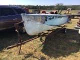 15ft ALUMINUM BOAT & TRAILER *PARTS ONLY NO TITLE*