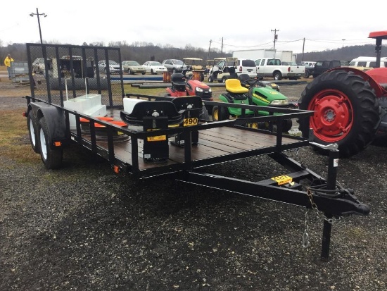 6'6"X16' DUAL AXLE UTILITY TRAILER