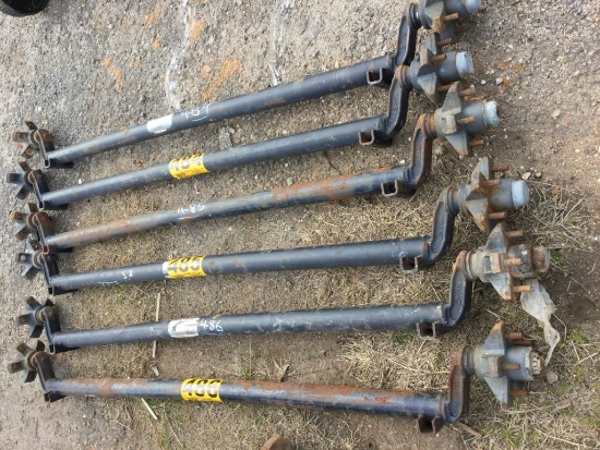 PAIR TRAILER AXLES