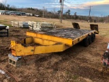 19 TON TRI AXLE 15FT TRAILER W/5FT DOVETAIL