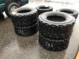 (4) 14-17.5 SKID STEER TIRES