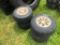 (4) 18X8.50-8 GOLF CART TIRES & RIMS