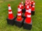 (50) SAFETY HIGHWAY CONES **SELLS ABSOLUTE