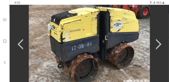 2011 BOMAG BMP8500 TRENCH COMPACTOR