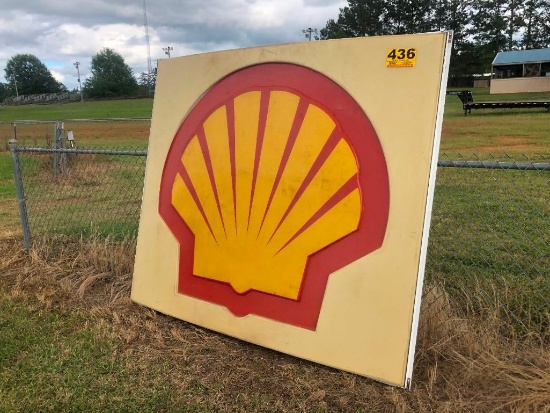 SHELL GAS STATION SIGN