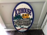 ICE HOUSE PLANK ROAD BREWERY METAL SIGN