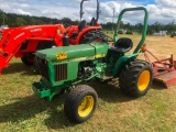 JOHN DEERE 650 TRACTOR (DIESEL, 2WD, HRS-3783)