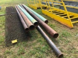 6 PCS METAL PIPE 20+ FT LONG