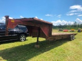 28ft GOOSENECK EQUIPMENT TRAILER **NO TITLE**