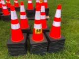 (50) SAFETY HIGHWAY CONES **SELLS ABSOLUTE