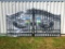 14FT BI-PARTING WROUGHT IRON GATE-SELLS ABSOLUTE