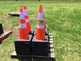 (50) SAFETY HIGHWAY CONES-SELLS ABSOLUTE TO HIGHES