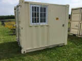 8FT CONTAINERS W/1 DOOR & 1 WINDOW-SELLS ABSOLUTE