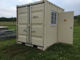 9FT CONTAINERS W/1 DOOR & 1 WINDOW-SELLS ABSOLUTE