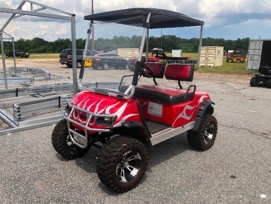 YAMAHA GOLF CART W/LIFT KIT (10" WHEELS & TIRES, LIGHTS, BRUSH GUARD)R1