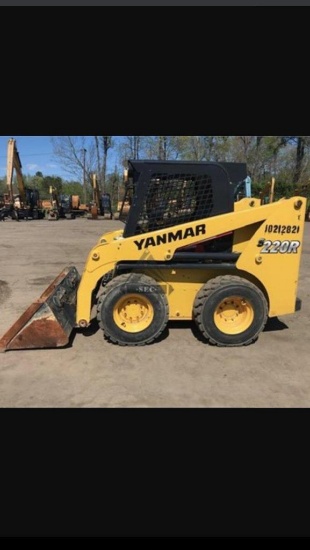 2017 YANMAR S220R-1 SKID STEER**SELLING OFF-SITE** (ONLY 281 HOURS, ENCLOSED CAB, AC, FOAM FILLED