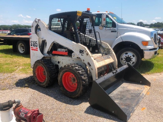 2011 BOBCAT S185 SKID STEER (AUX HYDRAULICS, 72" SMOOTH BUCKET, HRS-2024, SN-A3L940863, KUBOTA 4CYL