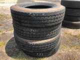 (4) 11R 24.5 TIRES R1