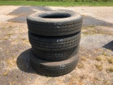 (4) 11R 24.5 TIRES R1