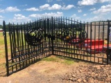 20FT BI-PARTING WROUGHT IRON GATE**SELLS ABSOLUTE TO HIGHEST BIDDER**R1