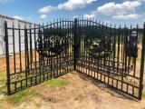 20FT BI-PARTING WROUGHT IRON GATE**SELLS ABSOLUTE TO HIGHEST BIDDER**R1
