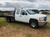 2009 CHEVROLET 2500 HD SILVERADO FLATBED PICKUP (AT, DURAMAX DIESEL, 4WD, EXT CAB, 8.5' BED, MILES