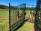 20FT WROUGHT IRON GATE W/DEER ART