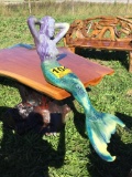 MERMAID ALUMINUM STATUE YARD ART