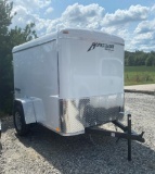 UNUSED HOMESTEADER 5'X8' ENCLOSED TRAILER