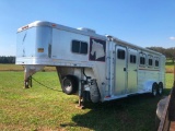 1997 FEATHERLITE ALUMINUM GOOSENECK HORSE TRAILER