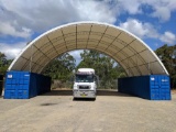 UNUSED 2020 DOME CONTAINER SHELTER(40'W,40'L,11'H)