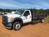 2013 FORD F550 REG CAB W/8'X14' FLATBED 18