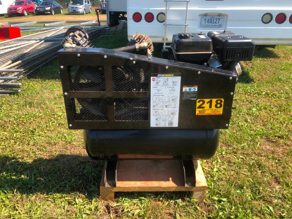 CENTRAL PNEUMATIC AIR COMPRESSOR 30 GAL GAS MOTOR Proxibid