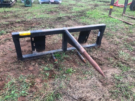 HEAVY DUTY SKID STEER HAY SPEAR ATTACHMENT