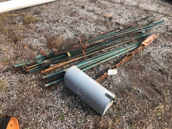 MAILBOX & POST-GROUP-METAL FENCE POST