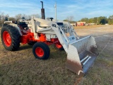 CASE 1690 TRACTOR W/66L FRONT LOADER