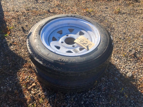 (2) 12" TRAILER TIRES & RIMS