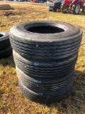 (4) 295/75 R22.5 TIRES