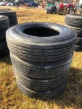 (4) 295/75 R22.5 TIRES