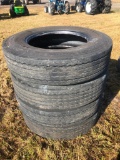 (4) 11R 24.5 TIRES