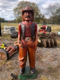 6FT WOODEN COWBOY