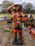 6FT WOODEN INDIAN