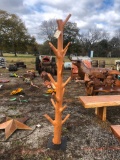 TEAK WOOD HAT/COAT RACK