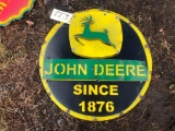 JOHN DEERE 1876 METAL SIGN