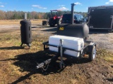 80 GAL CHARCOAL GRILL ON TRAILER