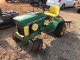 JOHN DEERE 140 LAWN TRACTOR W/CULTIVATOR (3PH)