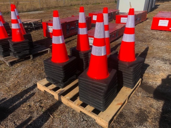 (50) UNUSED TRAFFIC/SAFETY CONES