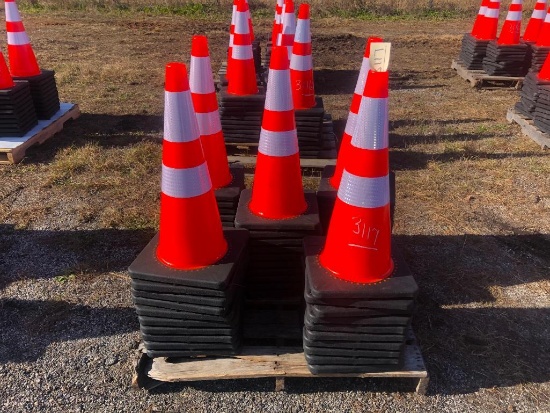 (50) UNUSED TRAFFIC/SAFETY CONES