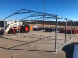 GALVANIZED METAL BUILDING FRAME APPROX 20'WX20'L